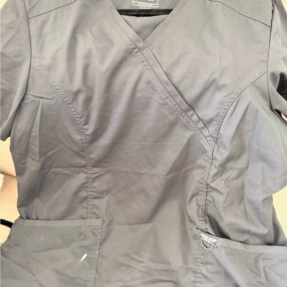 Cherokee Gray Scrub Top